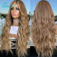human hair lace frontal wig 13x413x6 caramel blonde balayage natural wave front wigs for women 150 glueless remy hair qearl