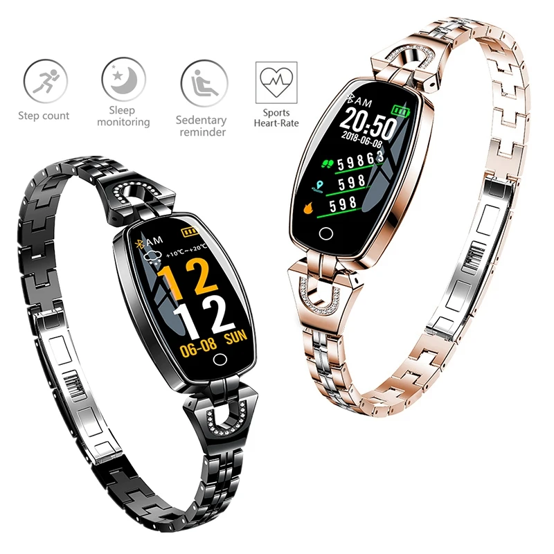 2019 модные часы Smart Watch H8 женский водонепроницаемый монитор сердечного ритма Bluetooth