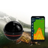 48m160ft fish finder smart wireless portable wireless sonar fishfinder compatible with phone for dock shore boat ice fishing