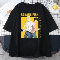banana fish ash lynx anime printed woman t shirt 2021 summer tee shirt harajuku cotton t shirts hip hop loose women new t shirts