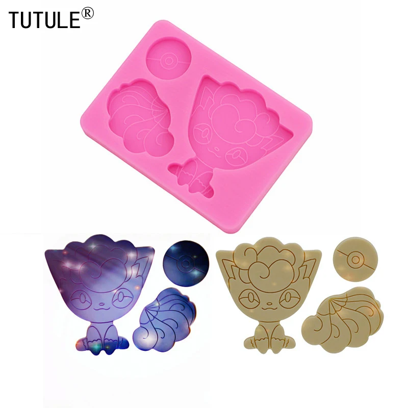 

Shiny Glossy Cat Keychain Flying Dragon Doll silicone mold,DIY Epoxy Resin Craft Keychain Jewelry Pendant Silicone Jewelry Mold