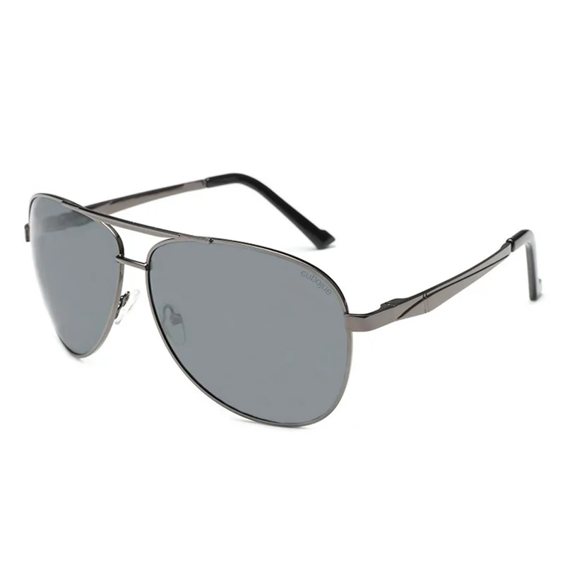 Cubojue 160mm Mens's Sunglasses Polarized Oversized Sun Glasses for Man Driving Spring Hinge UV400 Case Free Big Fat Face - Цвет линз: grey black