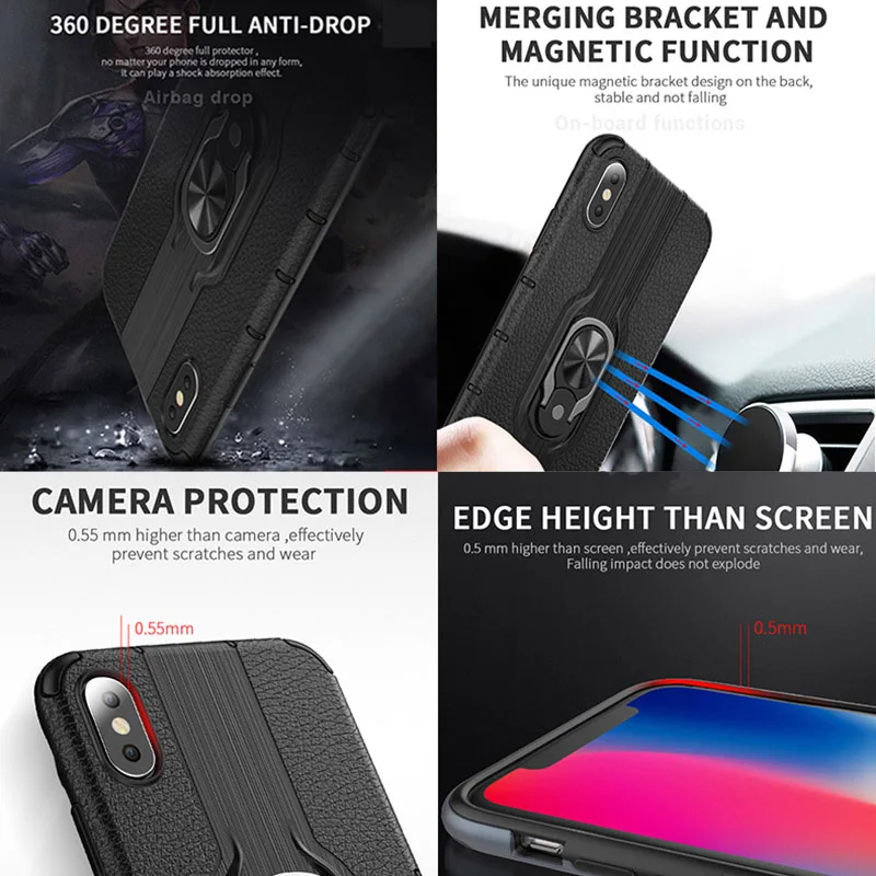 Чехол на Redmi Note 7 Alita 2019 Новое поступление 360 градусов кольцо держатель Кронштейн