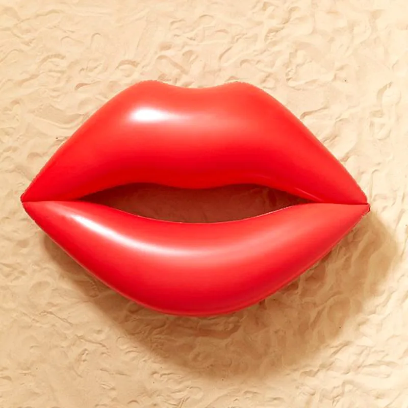 Экологически безопасный материал надувная красная губа плавающий круг