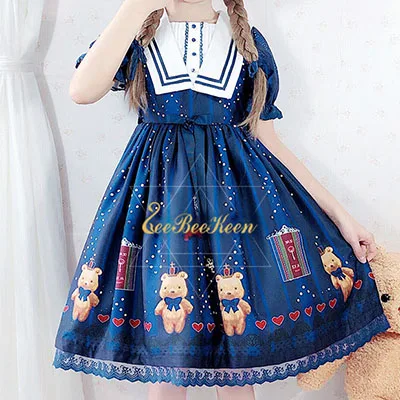 dress Корона медведь Косплей Костюм для взрослых на Хеллоуин платье принцессы для косплея милые девушки японский сладкий Лолита платье женское готическое платье - Цвет: dress