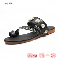 summer shoes slides women flat sandals woman shoes flip flops slippers sandals plus size 34 40 41 42 43 44 45 46 47 48 49 50