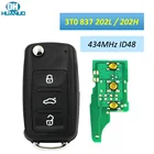 3T0 837 202L 3-кнопочный складной дистанционный ключ 434 МГц ID48 чип 3T0837202H для VW-Skoda