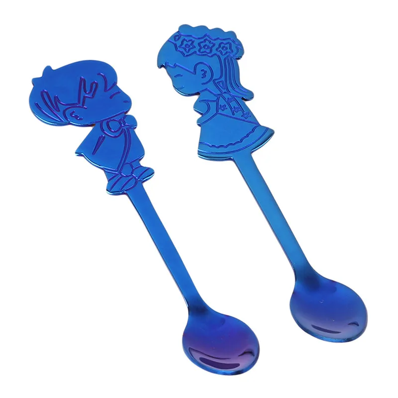 2 шт./компл. кофейные ложки жениха и невесты креативные с длинной ручкой из