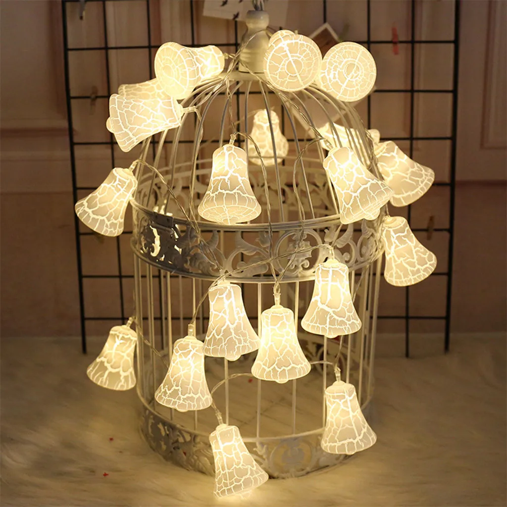 Декоративная гирлянда с трещинами и колокольчиком 3 м 20