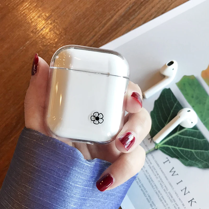 style 24 Модный прозрачный жесткий чехол для AirPods, чехол, милый Bluetooth гарнитура, защитный чехол для Airpod, чехол для зарядки s - Цвет: style 24