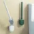 Силиконовая щетка для унитаза, водонепроницаемая, с основанием, силиконовая, плоская головка, гибкая, мягкая щетина, аксессуары для ванной комнаты - изображение