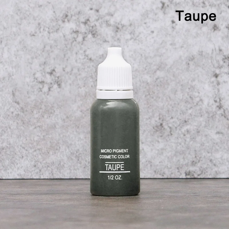 taupe 23 Цвета, полуперманентный макияж, чернила для бровей, губ, линия для глаз, цвет татуировки, микроблейдинг, пигмент для бровей, цветные чернила для татуировки - Цвет: taupe