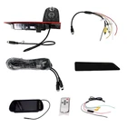 Автомобильная камера заднего вида с стоп-сигналом для Ford Transit Custom 2016 5-й с 7-дюймовым монитором на зеркале заднего вида