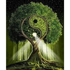 Набор для рисования по номерам на холсте, с деревьями Тай Чи