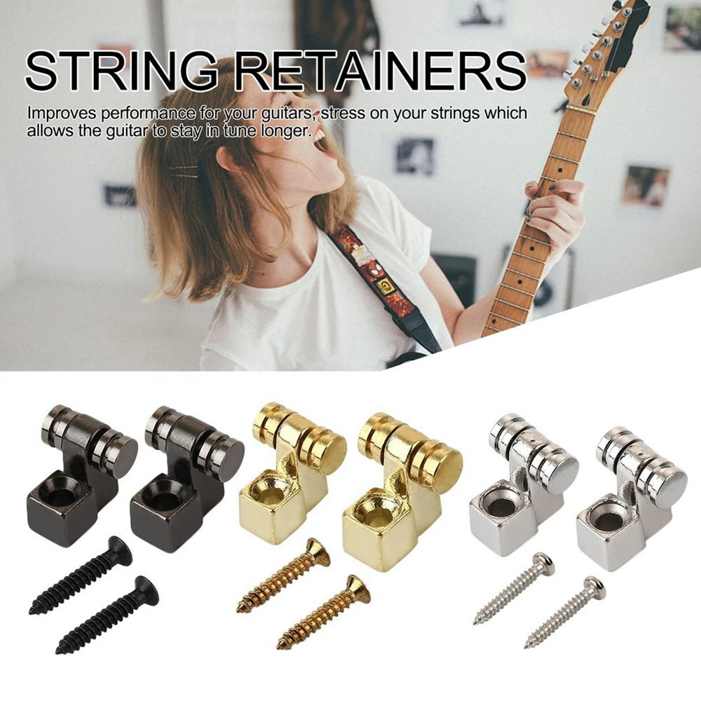 

3 Colors Accessories Mounting Guitars 13cm Tree Guide Electric Guitar Parts Roller String Trees Strings Retainer