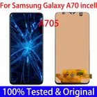 100% Оригинальный 6,7 ''AMOLED дисплей для Samsung Galaxy A70 A705 A705F, полный ЖК-дисплей, сенсорный экран, дигитайзер, запасные части, рамка incell