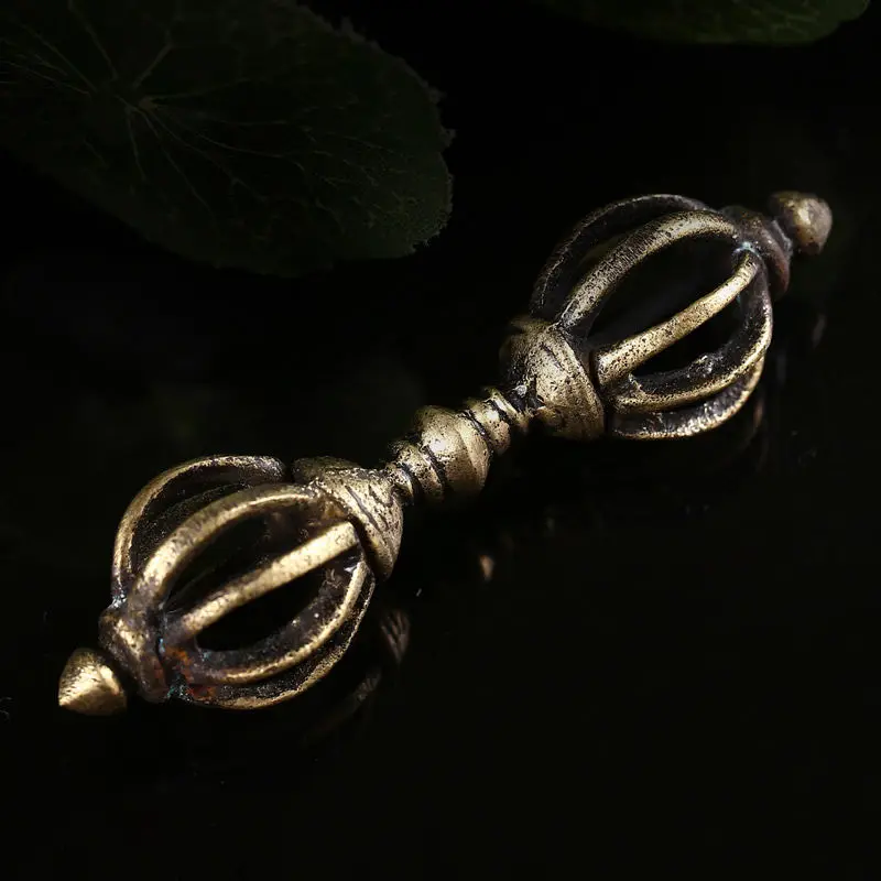 TBC915 Тибет дорье амулет для мужчин Тибетские буддийские ремесла латунь старый