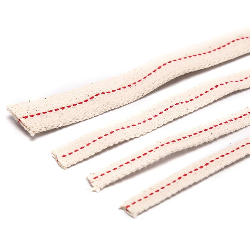 Материал для ручных аксессуаров сделай сам плоский фитиль из хлопка толщиной 1 м