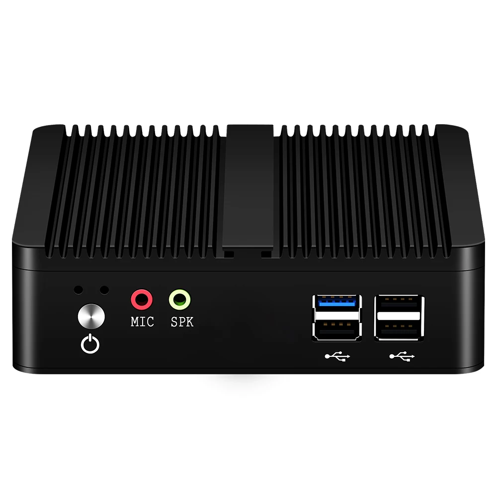 xcy fanless mini pc intel celeron j1900 quad cores 8gb ram 128gb ssd 300m wifi gigabit lan htpc support windows 10 linux free global shipping