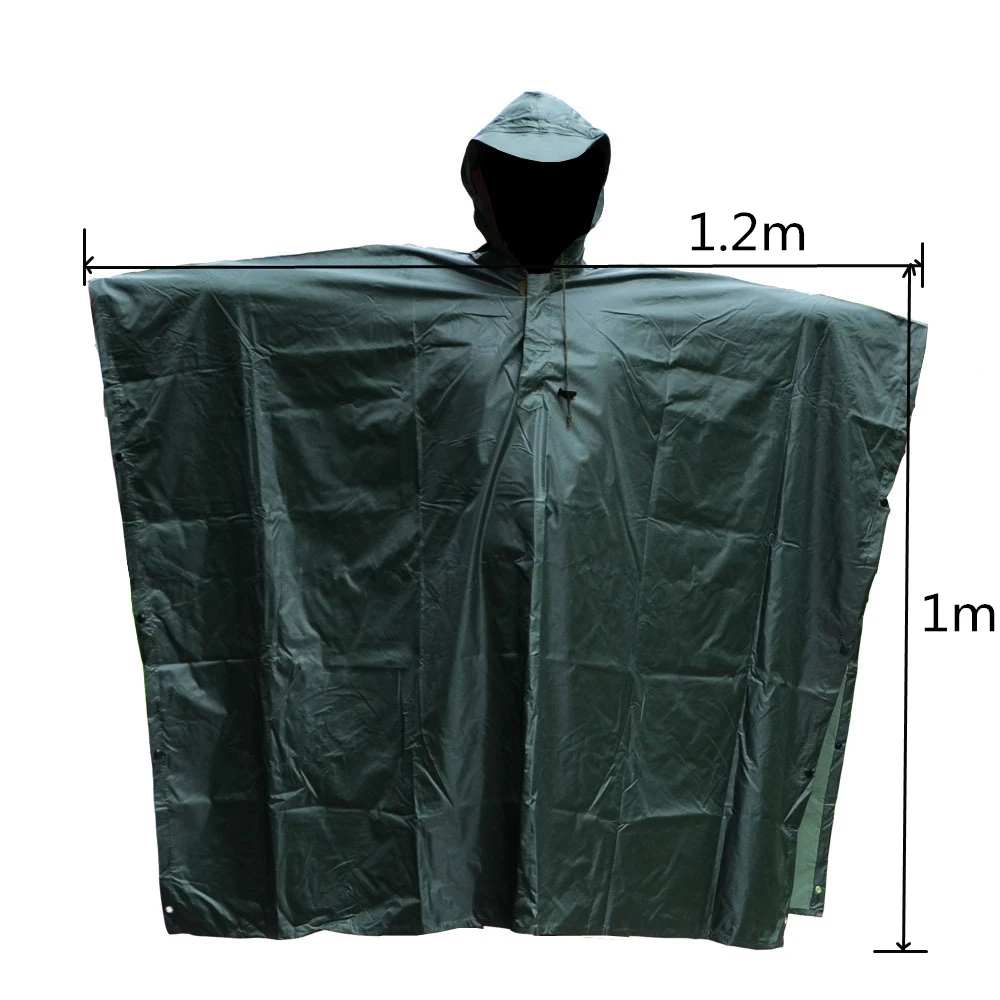 Водонепроницаемый дождевик 3 в 1 военный Камуфляжный пончо стиле милитари для