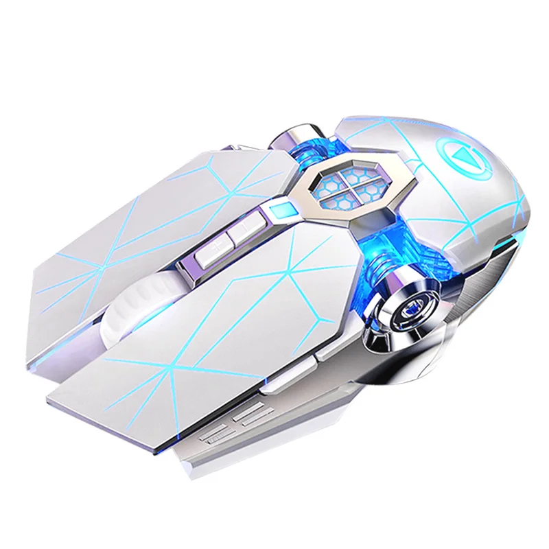 

Wireless Optical USB Mouse Ergonomics Gaming Mouse 7 Color LED Backlit Rechargeable for PC EM88