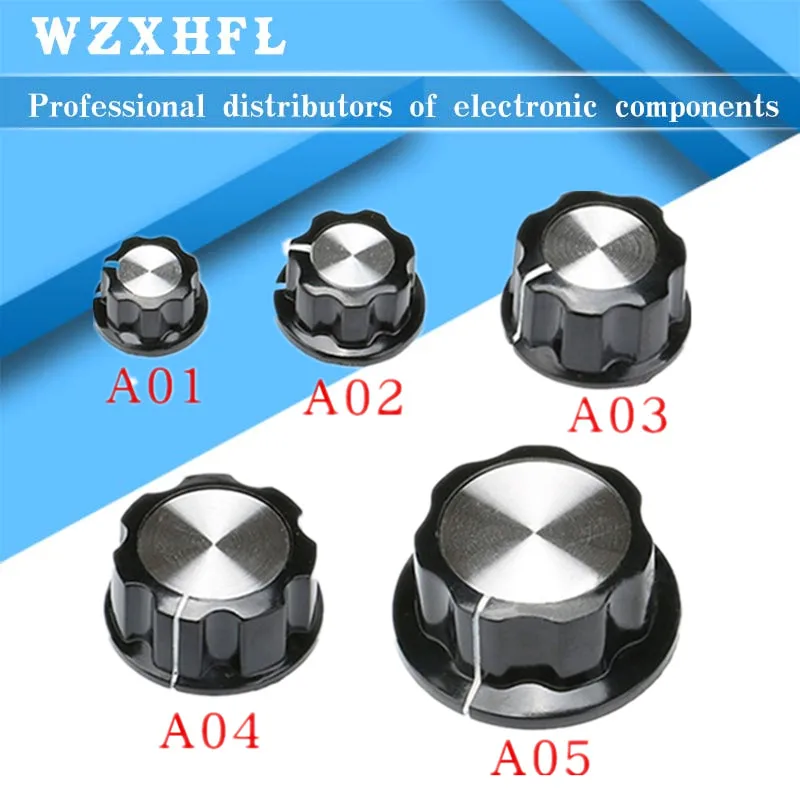 Ручка потенциометра WH118/WX050 5 шт. MF-A01 MF-A02 MF-A03 MF-A04 MF-A05 поворотный переключатель 6 мм |
