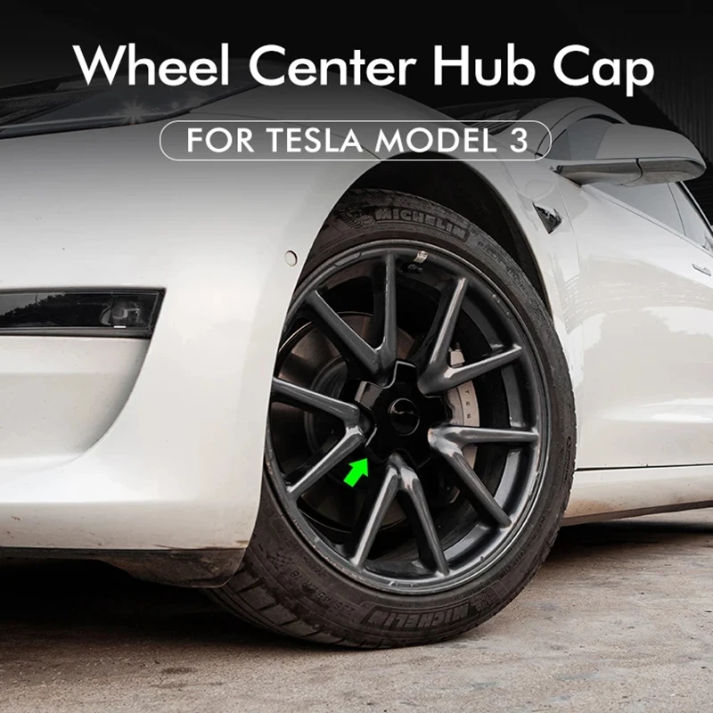 

4pcs Tplus Car Wheel Nut And Bolt Center Cover For Tesla Model 3 2017-2020 Wheel Cover Kit Shape Decoration