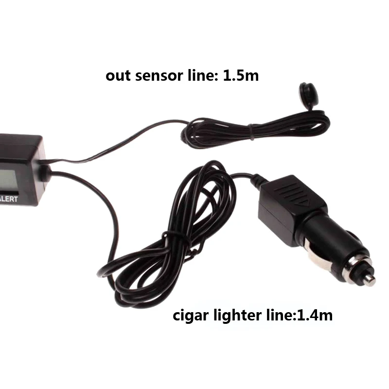 Car Clock Backlight Digital Thermometer Auto Dashboard Electronic LED Multifunctional Indoor Outdoor Temperature |