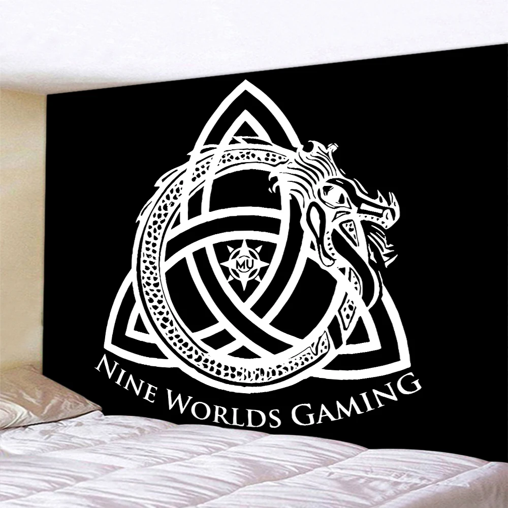 Скандинавский Викинг Таро психоделическая сцена богемный Декор для дома