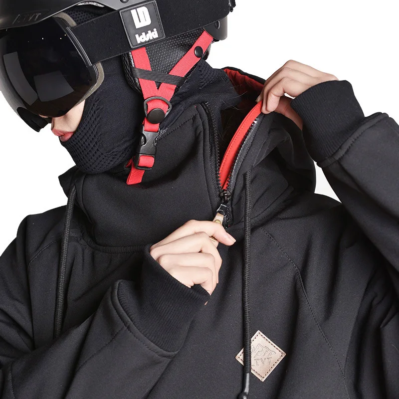 Зимняя Лыжная куртка унисекс с капюшоном водонепроницаемая для катания на лыжах