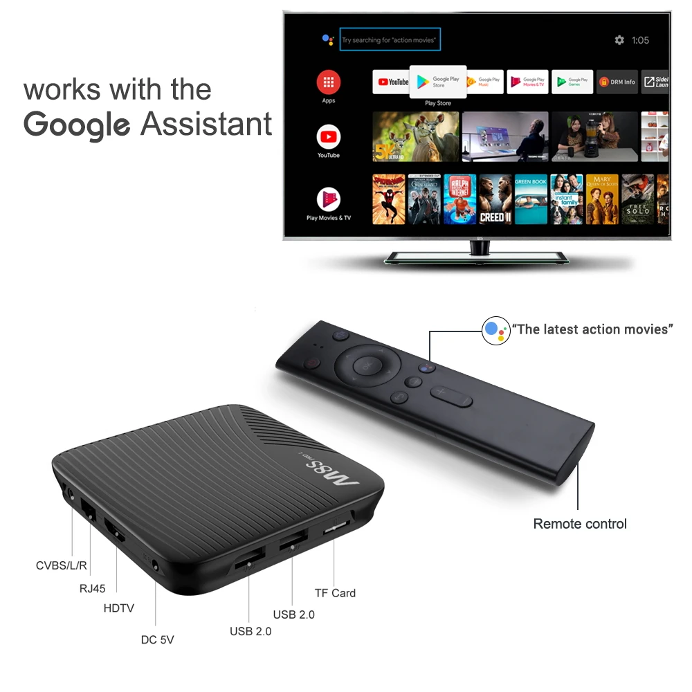 MECOOL M8S PRO L Android 7,1 Amlogic S912 tv Box 3 Гб 16 Гб/32 ГБ rom Голосовое управление HD 4K Smart tv Box 2,4G 5G WiFi медиаплеер