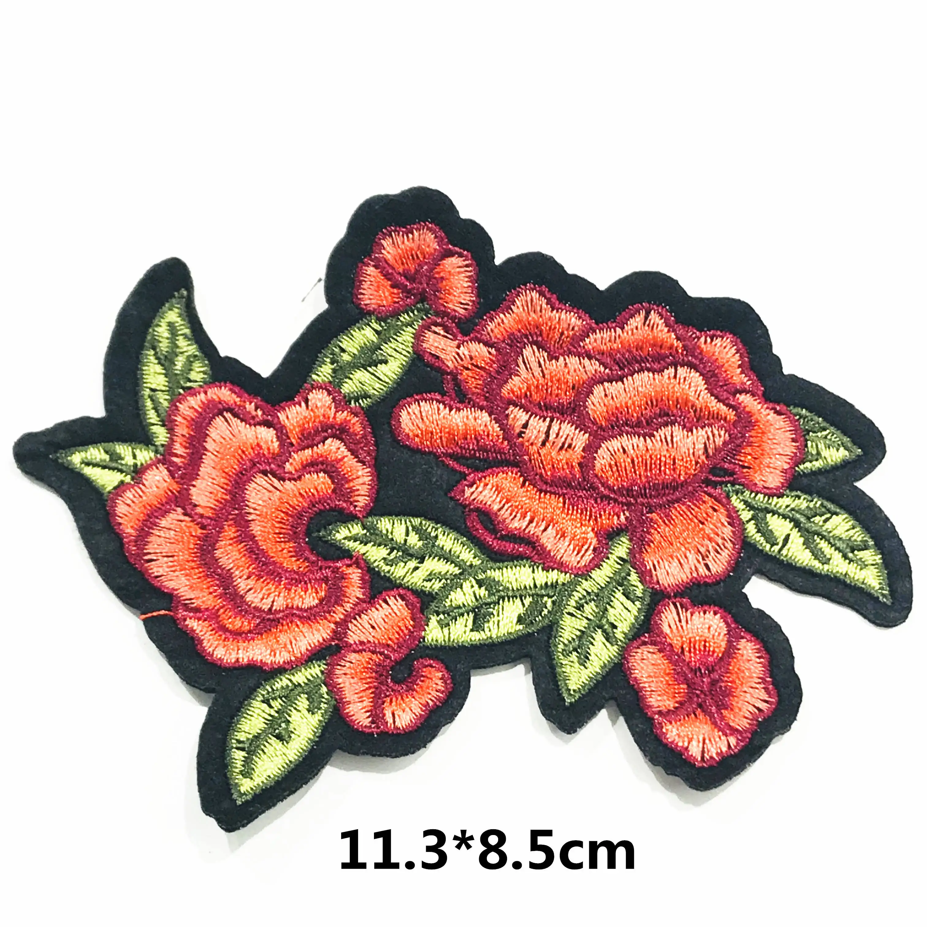 3 шт./компл. вышивка с цветами розы нашивки сшитая аппликация значок рукоделие