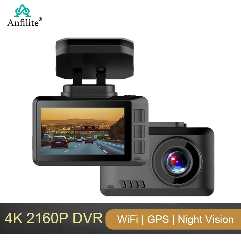 2 45 дюймовый 4K WiFi GPS-навигатор трек жест фото видеорегистратор 2160P FHD 1080P двойной