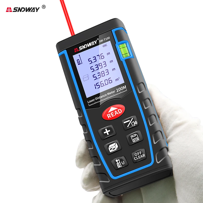

SNDWAY Laser Distance Meter 40/60/80/100M High Precision Roulette Trena Laser Rangefinder Digital Telemetro Tape Measures Tools