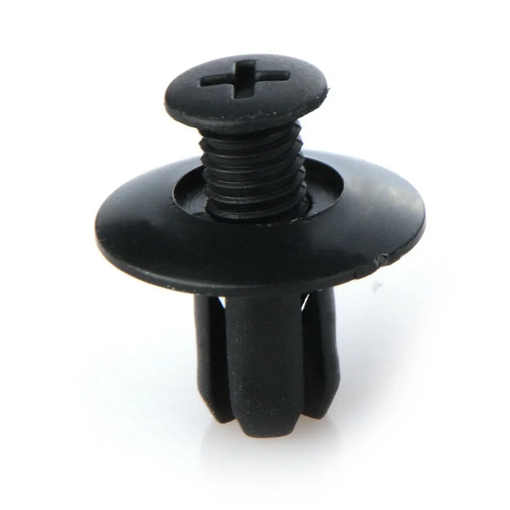 

200pcs Car Hole Rivets Fastener Clips Push Pin Fender Bumper 8mm Plastic Clip Plastic Rivets For Most Cars