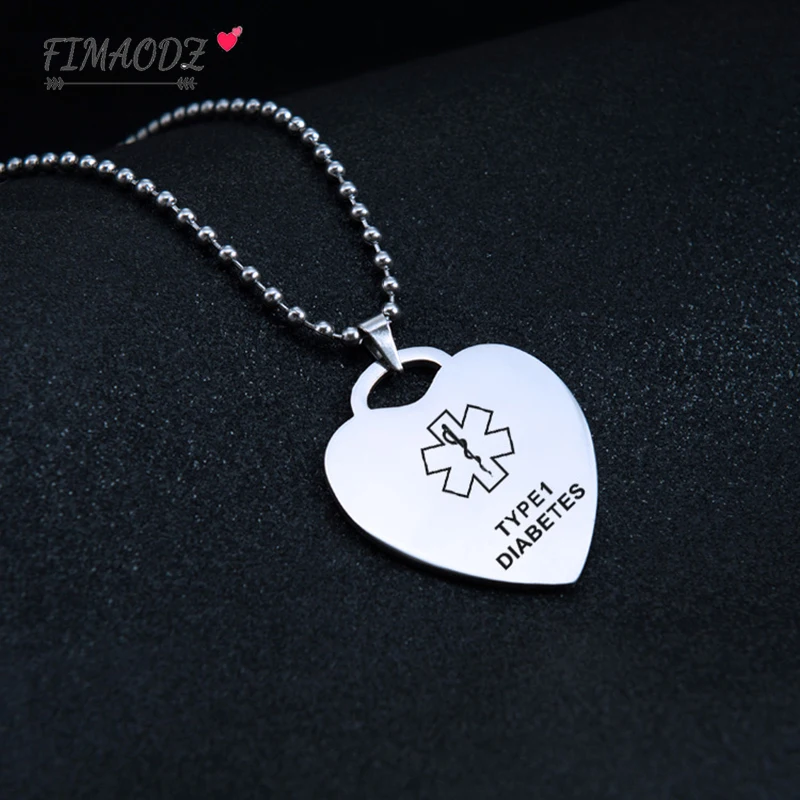 FIMAODZ Тип 1 тест сердце Форма шейный платок медицинские оповещения аварийной