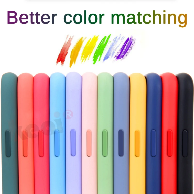 

Original Liquid Silicone Case For Huawei P30 P20 P40 Lite Pro P Smart 2019 Mate 20 30 Lite Pro Luxury Back Cover Shockproof Case