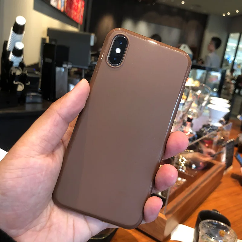 Чехол для телефона MOGOL сплошной цвет iPhone XS 11 Pro MAX XR X Max защита от падения материал
