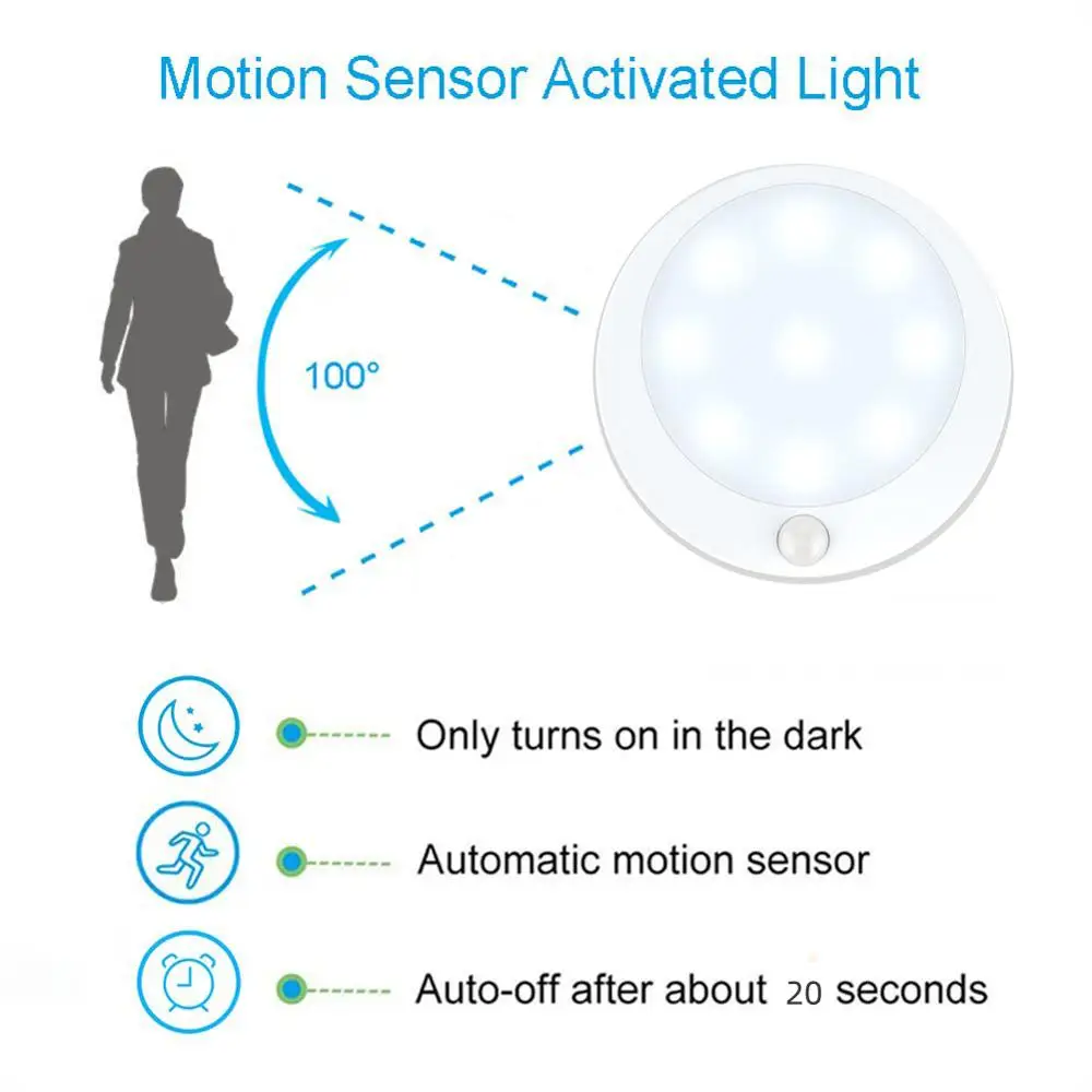PIR датчик движения 6 светодиодный ночной Светильник для детей детская спальня