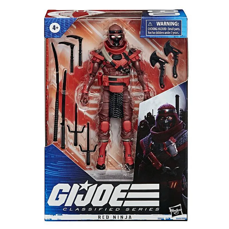 

Hasbro Special Forces G.I. Joe 2nd Wave Red Ninja Cobra Gung-Ho 6-inch Action Figure Toy Gift Collection Hobby