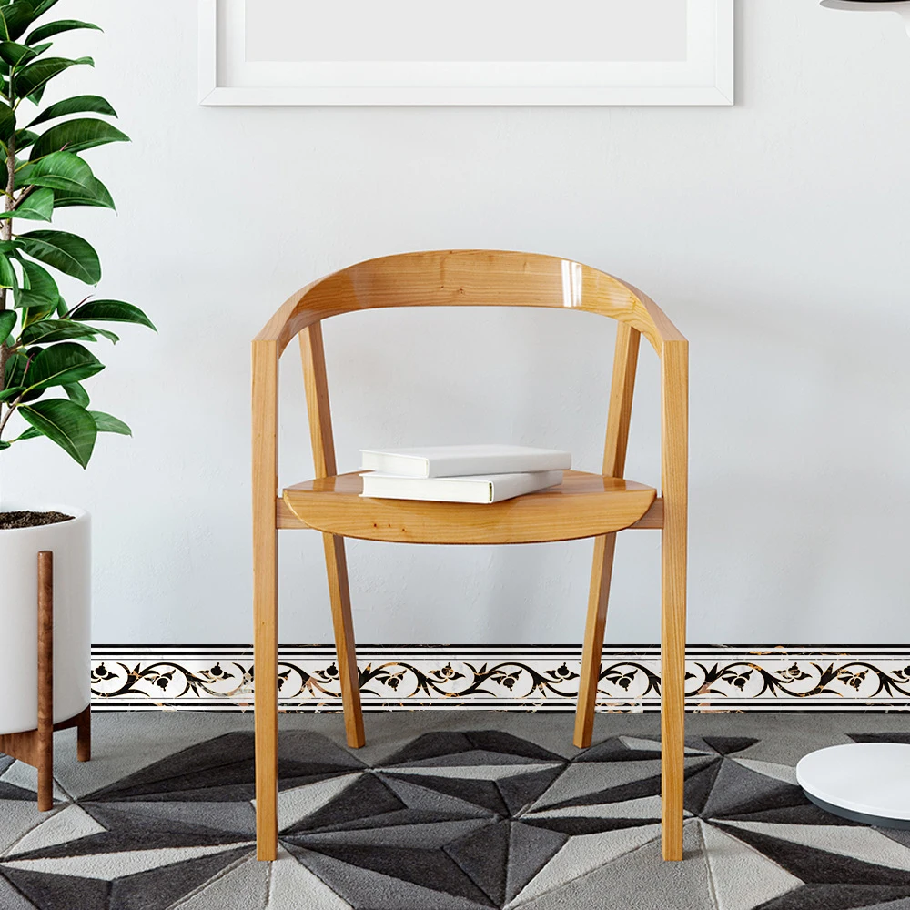 2 м самоклеящаяся боковая линия плитки стикер древний греческий узор Ванная