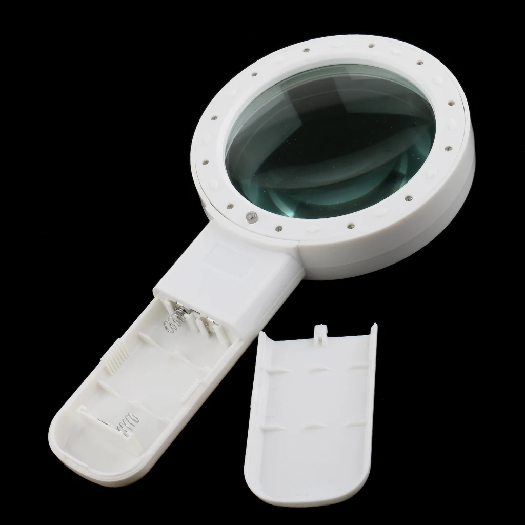 MagMag увеличитель со стеклянными линзами с УФ светодиодный освещенные 10X