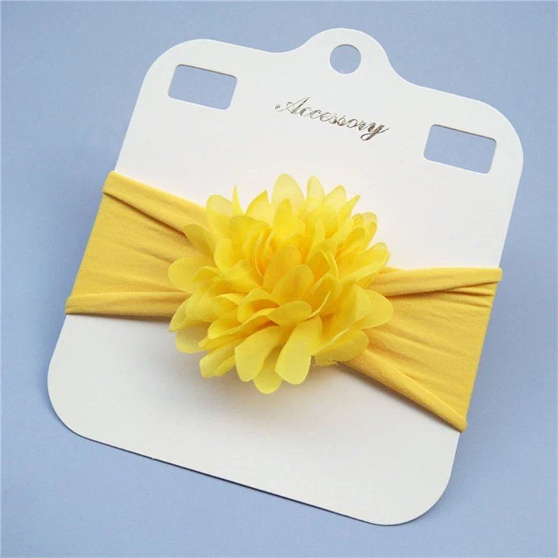 1PCS Chiffon lace flower baby headband Knot Bow Nylon Headbands Soft Hairwear Hair Accessories for Girls Kids | Мать и ребенок