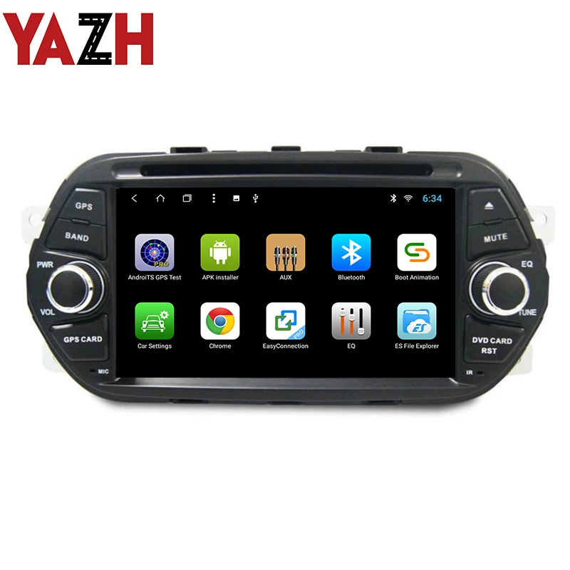 Головное устройство YAZH 1 Din с GPS-навигацией для Fiat Egea 2015 2016 Dodge Neon 2017 Android