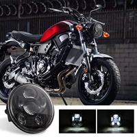 for harley led 5 34 5 75 led projection motorcycle headlight for sporster xl 1200 883 dyna glide fat bob street bob moto lamp