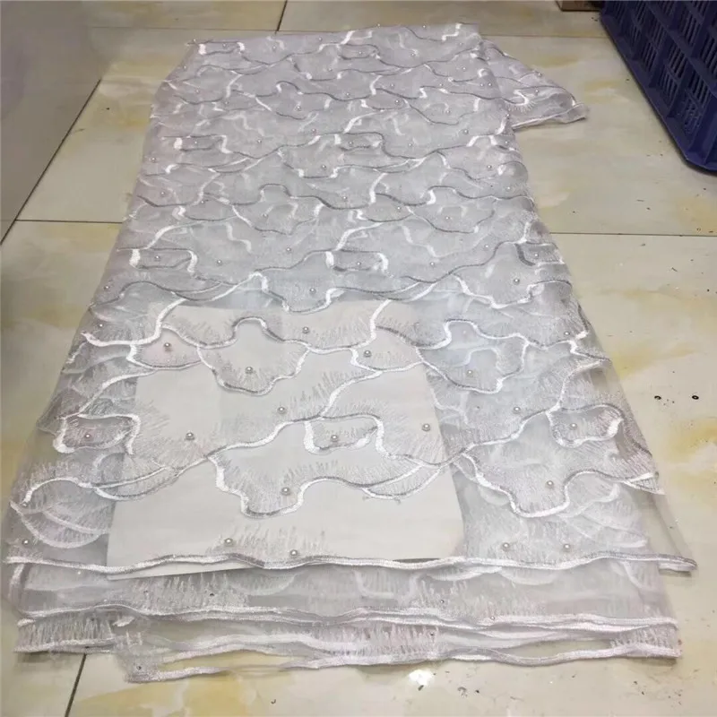 2019 высококачественное нигерийское Тюлевое Кружево Зеленые ткани хиджаб