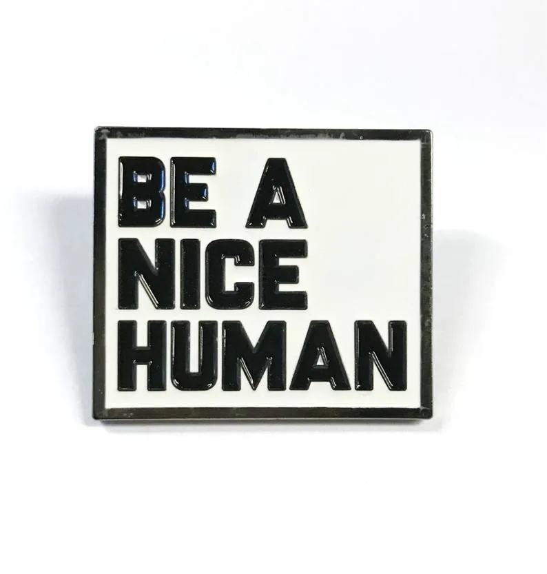 Женская эмалированная брошь BE A NICE украшение из эмали|Броши| |