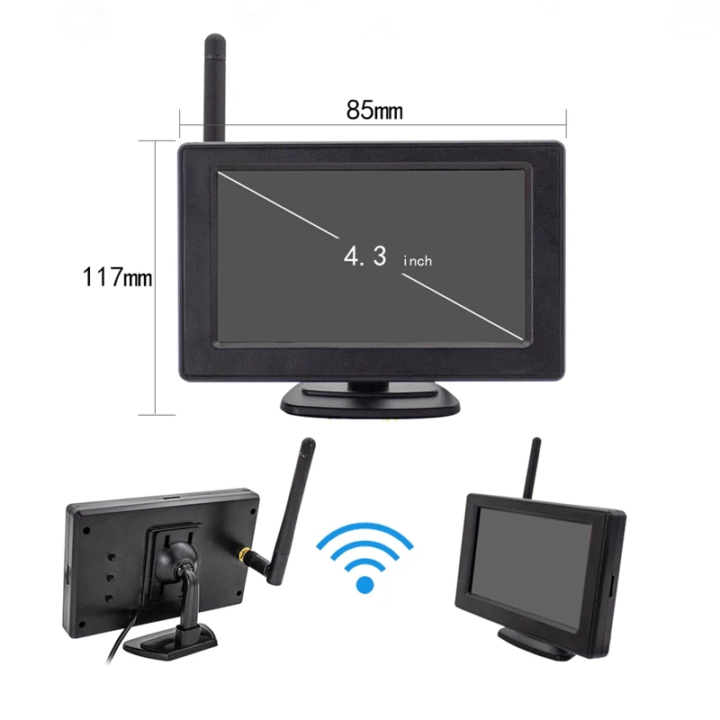 4 3 дюймовый автомобильный Wifi монитор TFT LCD Sn с камерой номерного знака | Автомобили