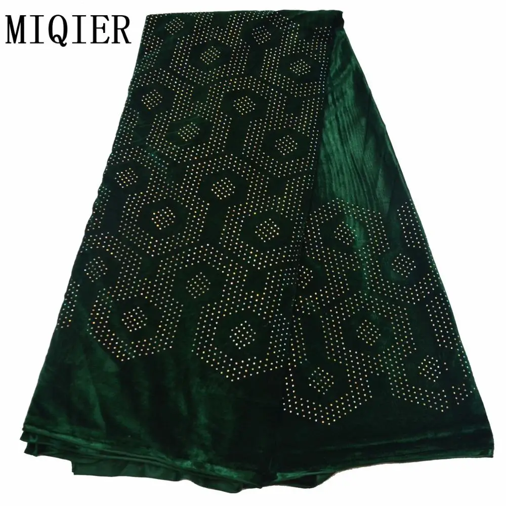 

MIQIER 2020 Высококачественная африканская нигерийская Кружевная Ткань бархатная кружевная ткань с блестками вышитый шнур кружевная ткань гип...
