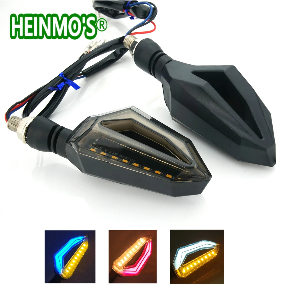 

12V LED Universal Running Turn Signals DRL Light Indicator Motorcycle Motorbike Turning Flashing Signal lamp Flasher LED Blinker